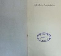 cover of the book Modern Indian Poetry in English