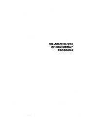 cover of the book The architecture of concurrent programs