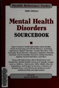 cover of the book Mental Health Disorders Sourcebook (Health Reference)