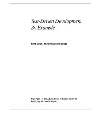 cover of the book Test-Driven Development By Example