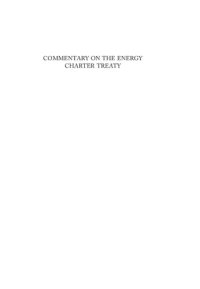 cover of the book Commentary on the Energy Charter Treaty