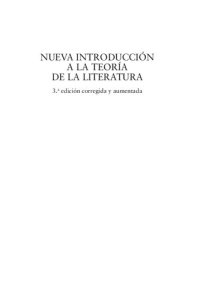 cover of the book Nueva introducción a la teoría de la literatura