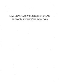 cover of the book Las lenguas y sus escrituras