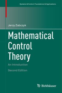 cover of the book Mathematical Control Theory - An Introduction