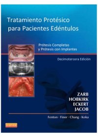 cover of the book Tratamiento Protésico para Pacientes Edéntulos