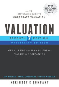 cover of the book Valuation: Measuring and Managing the Value of Companies (7th University Edition)