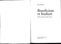 cover of the book Beneficium et feudum. Podoba a proměny lenního institutu