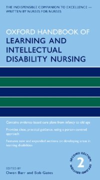 cover of the book Oxford handbook of learning and intellectual disability nursing