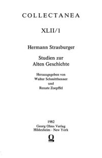 cover of the book Studien zur alten Geschichte