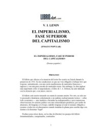 cover of the book Imperialismo fase superior del capitalismo