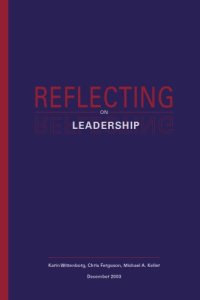 cover of the book Reflecting on leadership