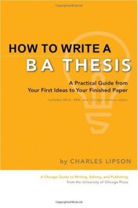 cover of the book How to Write a BA Thesis: A Practical Guide from Your First Ideas to Your Finished Paper