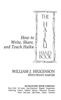 cover of the book The haiku handbook: How to write, share, and teach haiku