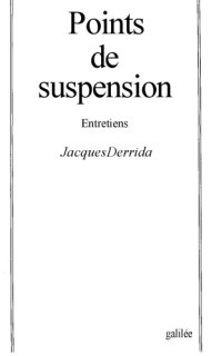 cover of the book Points de suspension: Entretiens