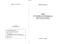 cover of the book ABC jugoslavenskog socijalizma