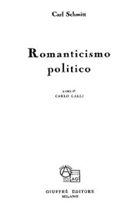 cover of the book Romanticismo politico