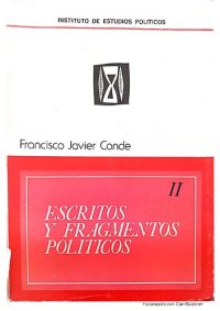 cover of the book Escritos y fragmentos políticos, tomo II