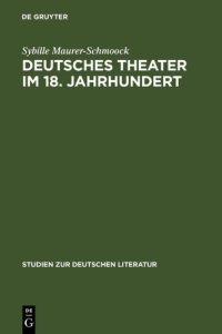 cover of the book Deutsches Theater im 18. Jahrhundert