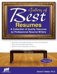 cover of the book Gallery of best resumes a collection of quality resumes by professional resume writers