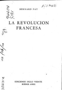 cover of the book La Revolución Francesa