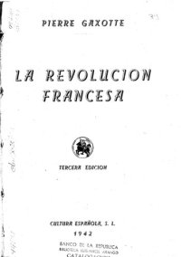 cover of the book La Revolución Francesa