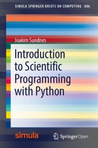 cover of the book Introduction to Scientific Programming With Python