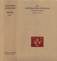 cover of the book La letteratura italiana. Storia e testi. Opere