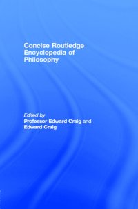 cover of the book Concise Routledge Encyclopedia of Philosophy