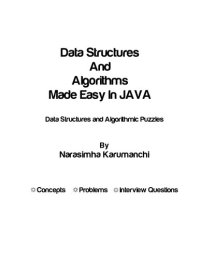 cover of the book Data Structures And Algorithms Made Easy In JAVA Data Structures and Algorithmic Puzzles