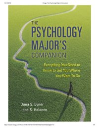 cover of the book The psychology major's companion