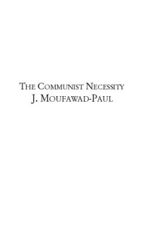 cover of the book The Communist Necessity