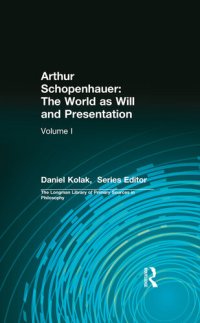 cover of the book Arthur Schopenhauer: The World as Will and Presentation