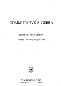 cover of the book Commutative Algebra