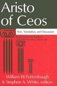 cover of the book Aristo of Ceos: Text, Translation, and Discussion