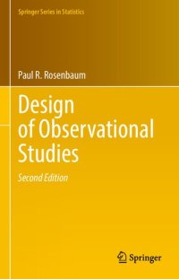 cover of the book DESIGN OF OBSERVATIONAL STUDIES.