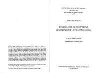 cover of the book Storia delle dottrine economiche: un'antologia