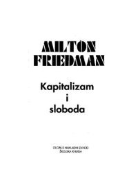 cover of the book Kapitalizam i sloboda