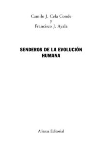 cover of the book Senderos de la evolución humana