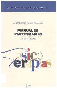 cover of the book Manual de psicoterapias: Teoría y técnicas