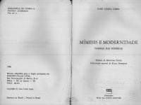 cover of the book Mímesis e modernidade: formas das sombras