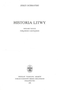 cover of the book Historia Litwy