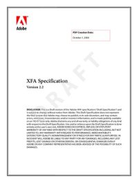 cover of the book XFA Specification