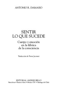 cover of the book Sentir lo que sucede