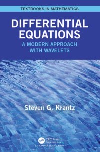 cover of the book Differential Equations: A Modern Approach with Wavelets (Textbooks in Mathematics)