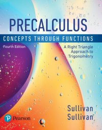 cover of the book Precalculus : concepts through functions : a right triangle approach to trigonometry