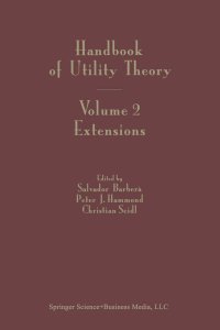 cover of the book Handbook of Utility Theory: Volume 2 Extensions