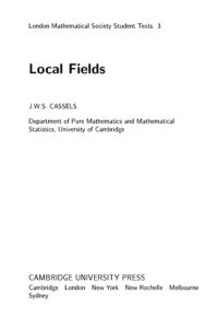 cover of the book Local Fields (London Mathematical Society Student Texts)