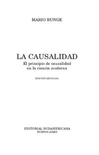 cover of the book La causalidad