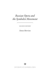 cover of the book Russian opera and the symbolist movement