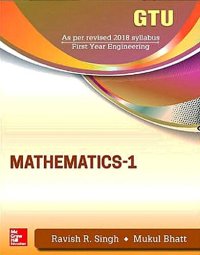 cover of the book Mathematics-1, GTU–2018